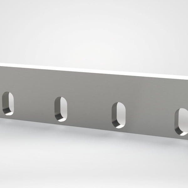 Stator Knife 400x90x20, 4x slot 41x23, 2x thread M10, 85° cutting edge