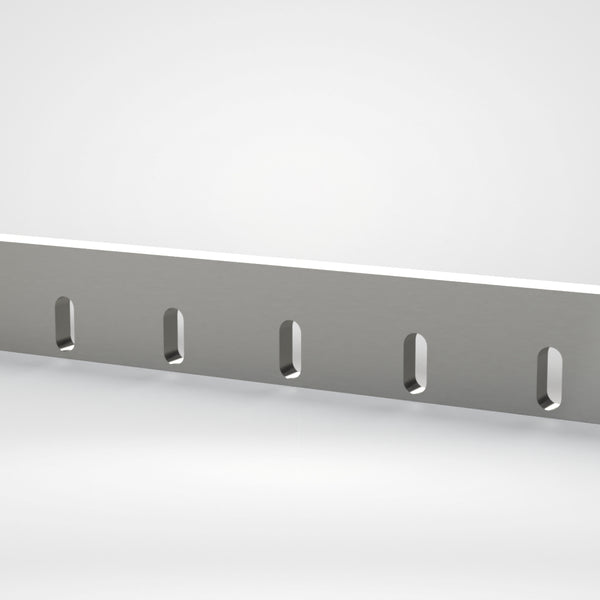 Statormesser 799,5x90x20, 8x Langloch 18x44, 2x Gewinde M10, Schneide 80°, höhere Härte