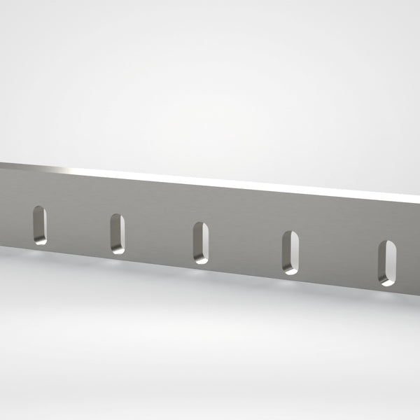 Statormesser 799,5x90x20, 8x Langloch 18x44, 2x Gewinde M10, Schneide 80°, höhere Härte