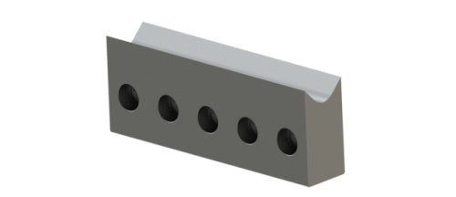 Rotormesser mit Hohlkehle, 320x120x62, 2x Fase 45°, 5x Befestigungsloch Ø33/22