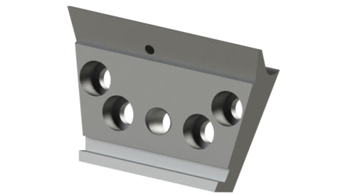 Messerhalter Erema, Unterteil 123x85x35, 1.7225, nitriert auf 60HRC