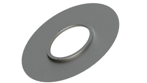 Laserfilter Ø365x1,5 mm, gehärtet, Lochung Ø130/150µm, 3 Befestigungslöcher, durchlässige Fläche ca. 7%