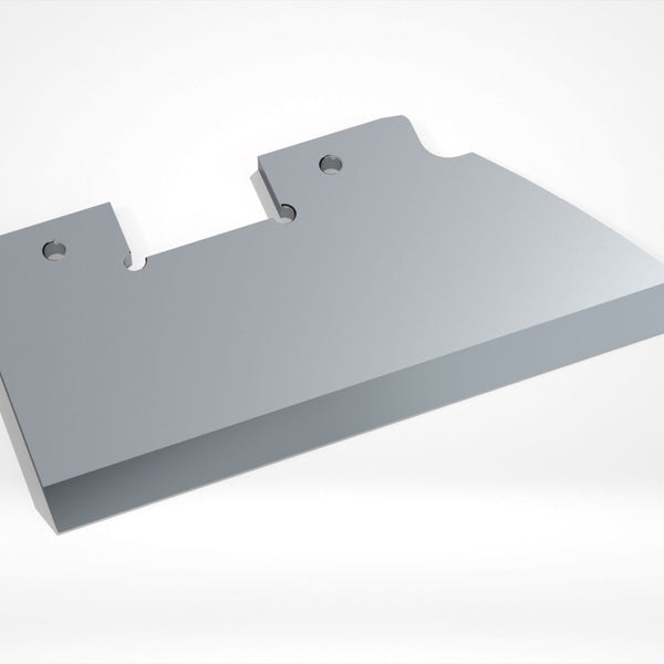 Erema Rotormesser (Schabermesser) rechts, 92x45x3, 2x Befestigungsloch, rechts geschrägt