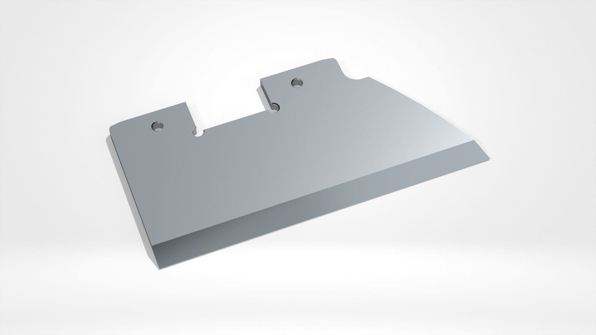 Erema Rotormesser (Schabermesser) rechts, 92x45x3, 2x Befestigungsloch, rechts geschrägt