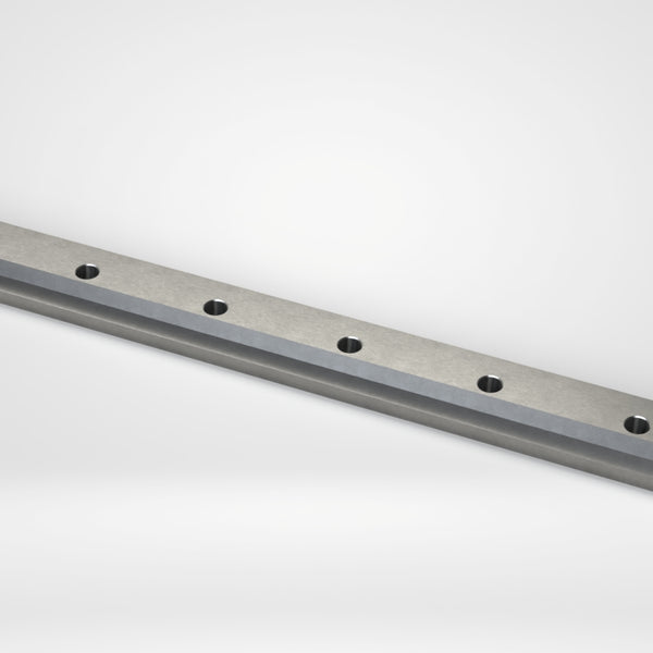 Clamping plate 995x70x35, 8x hole Ø21, edge 20x20 milled off