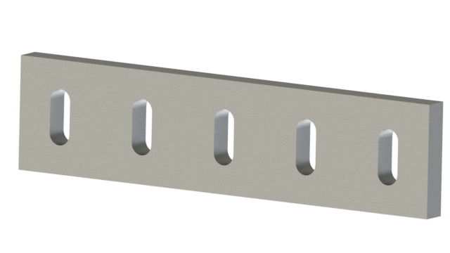 Gegenmesser 498x120x27, 5x Langloch 59x24, 90° Schneide, Lindner ID: 214731