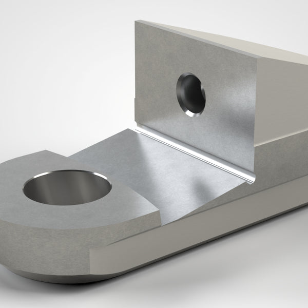 Knife holder low Monofix 142x60.85x59, 1x thread M12 / hole Ø33, heat-treated tool steel, matching rotor knife: LNR0060-X0, matching cover plate: LNV0060-24