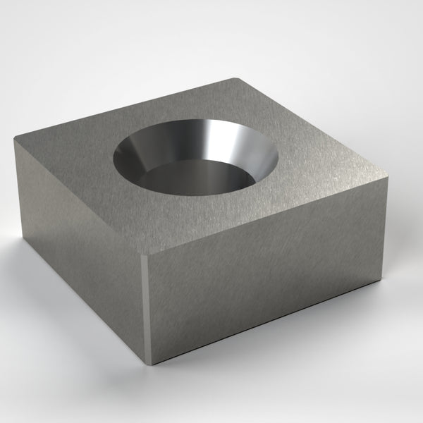 Rotormesser 65X65x28, beidseitige Kegelsenkung, wendbar, Ecken gefast, Lindner ID: 41597