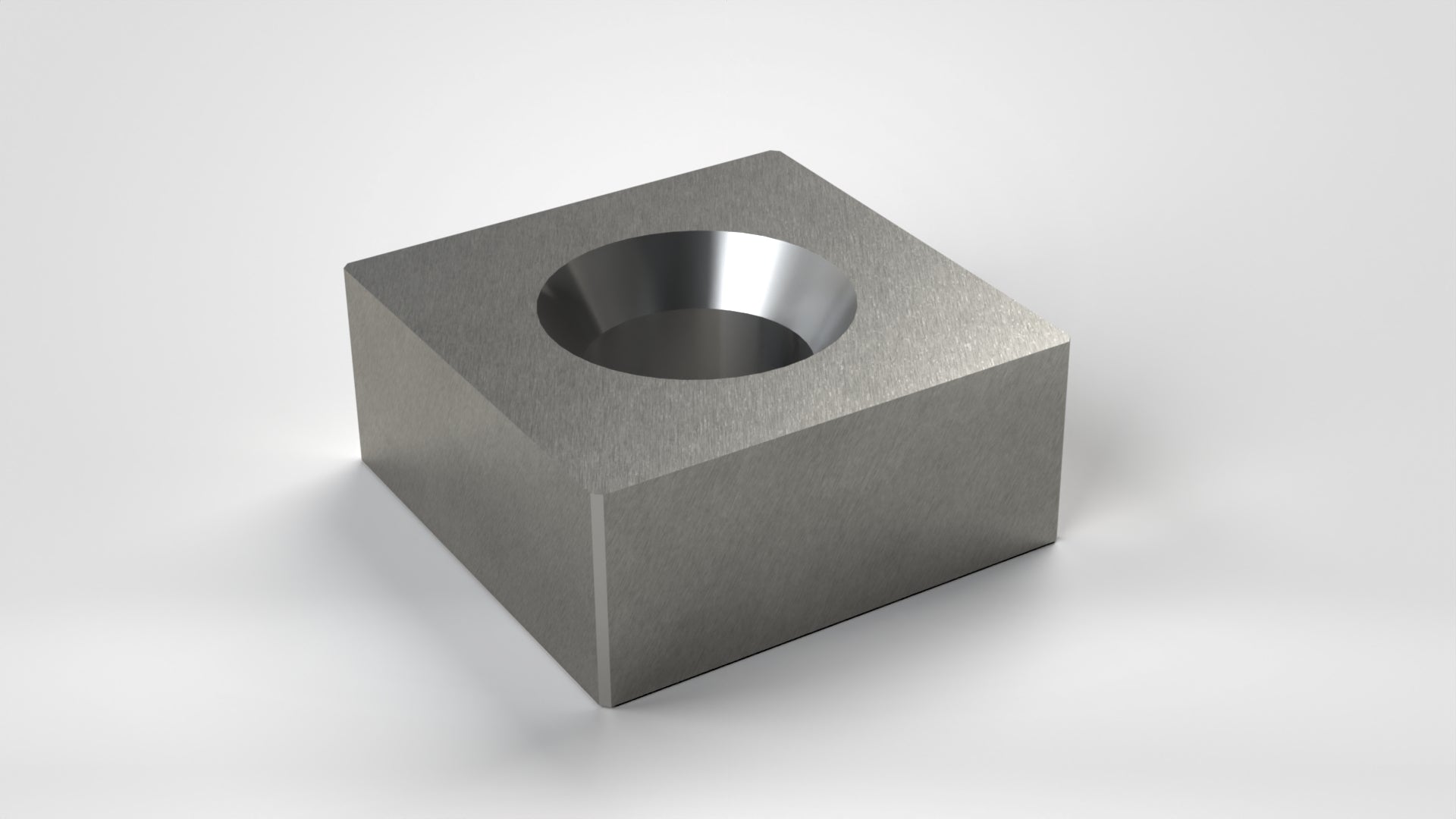 Rotormesser 65X65x28, beidseitige Kegelsenkung, wendbar, Ecken gefast, Lindner ID: 41597
