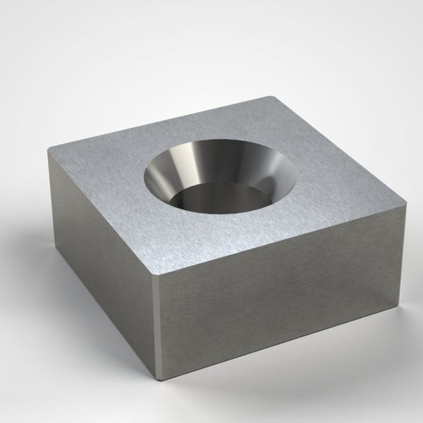Rotormesser 87X87x38, beidseitige Kegelsenkung, wendbar, Ecken gefast, Lindner ID: 41559