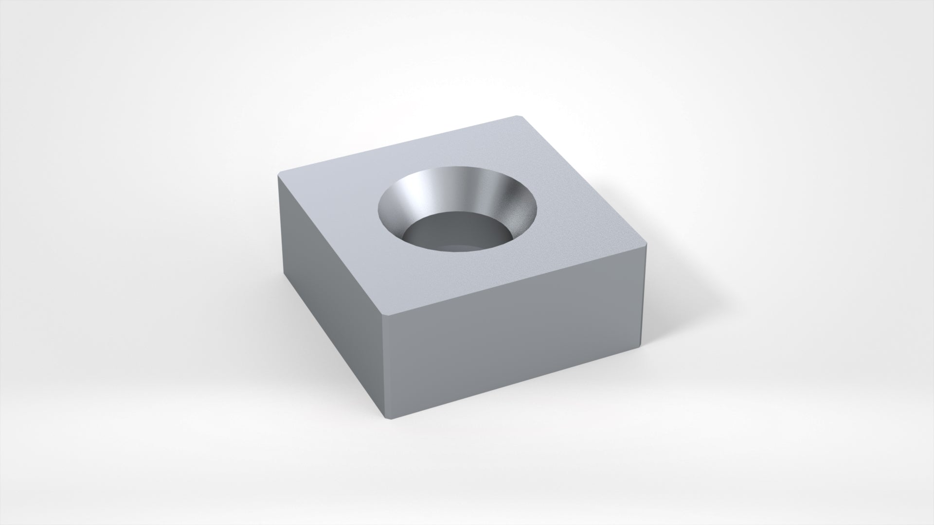 Rotormesser 87X87x38, beidseitige Kegelsenkung, wendbar, Ecken gefast, Lindner ID: 41559