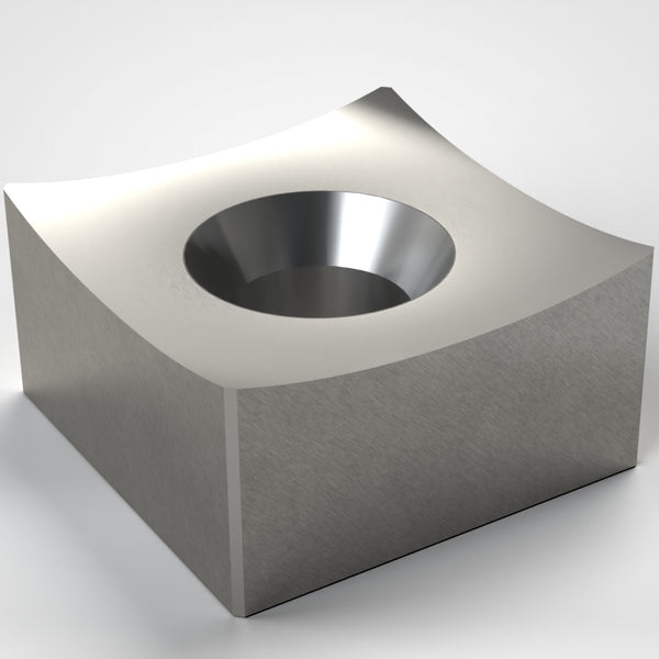Rotormesser 87X87x45, einseitige Kegelsenkung, Ecken gefast, Lindner ID: 42603-9