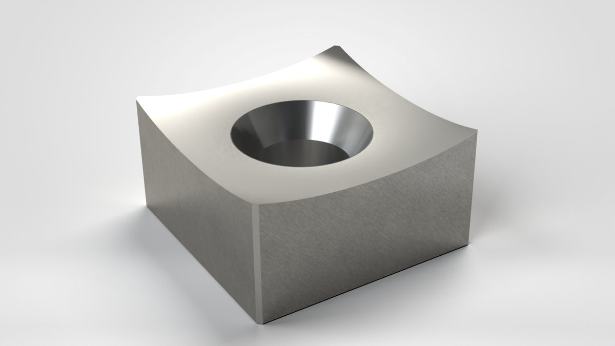 Rotormesser 87X87x45, einseitige Kegelsenkung, Ecken gefast, Lindner ID: 42603-9