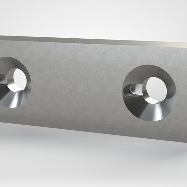 Square Knife 172x57x28, for nose bolts M16, Lindner ID: 28732-9