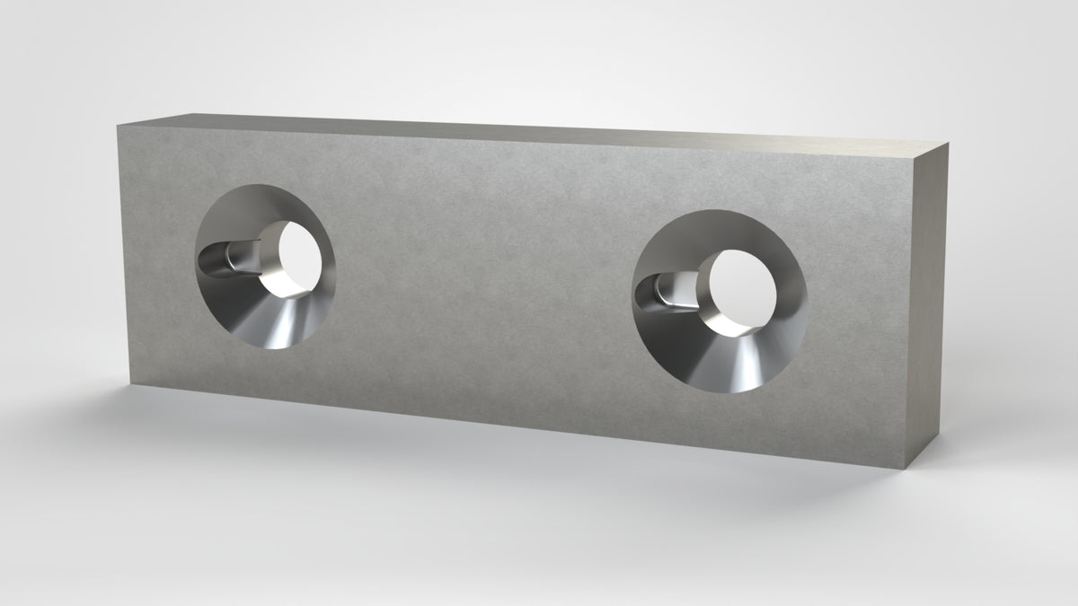 Square Knife 172x57x28, for nose bolts M16, Lindner ID: 28732-9