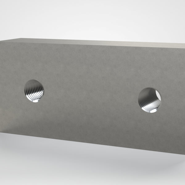 Square Knife 172x77x38, 2x thread M20, Lindner ID: 292433-9
