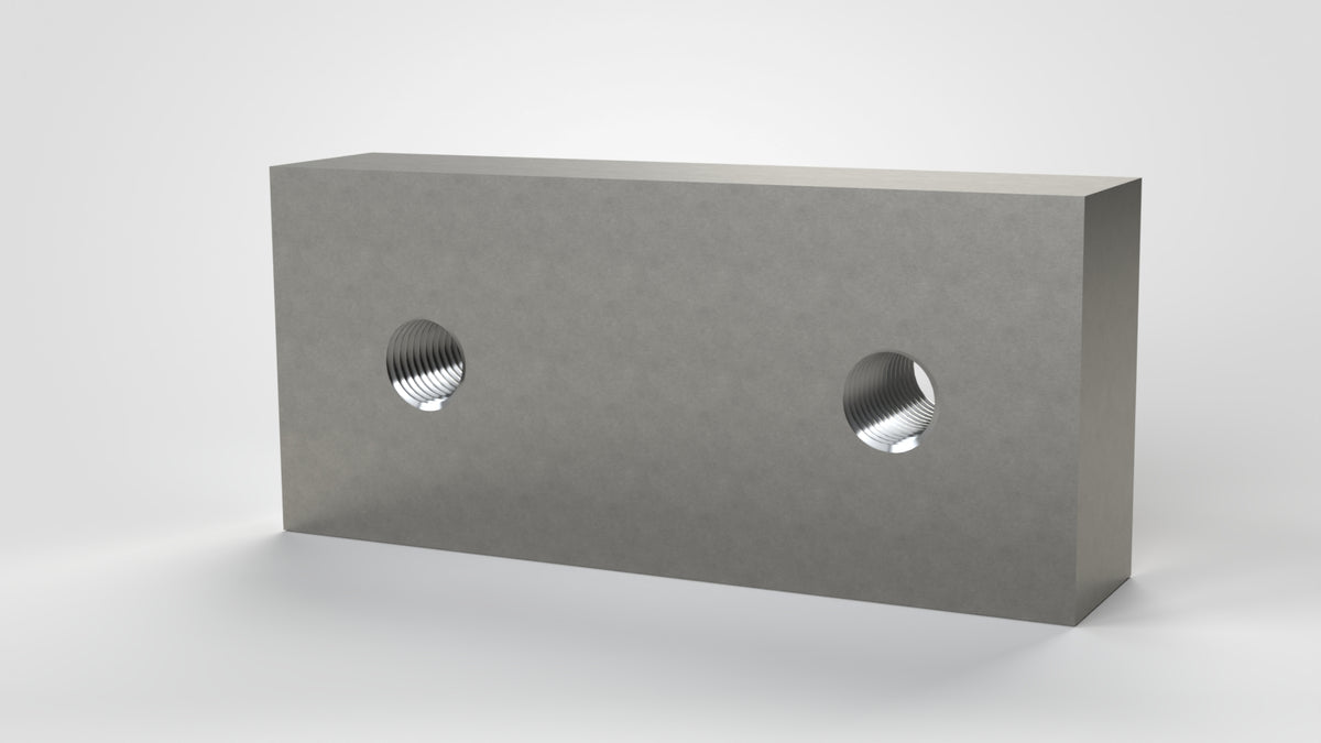 Square Knife 172x77x38, 2x thread M20, Lindner ID: 292433-9