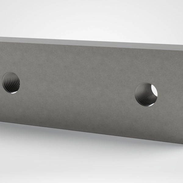 Square Knife 172x57x28, 2x thread M16, similar to Lindner ID: 28732-9