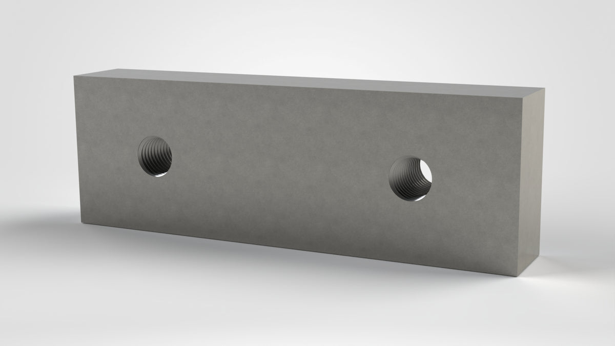Square Knife 172x57x28, 2x thread M16, similar to Lindner ID: 28732-9