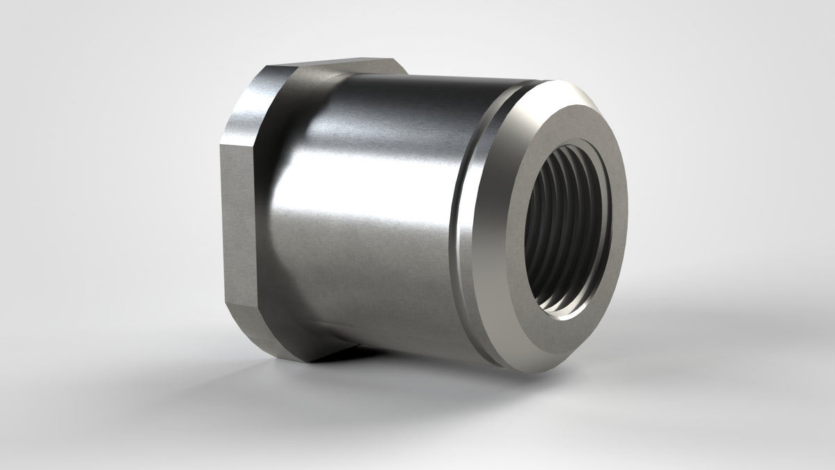 Threaded Sleeve S40x3 for adjusting screw, with special thread and undercut for sealing ring, Lindner ID: 41602