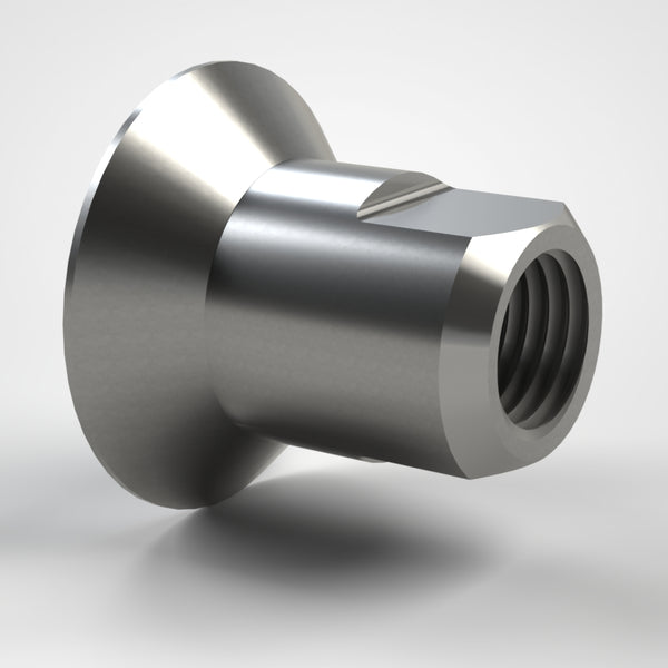 Threaded sleeve M30 for rotor knife, TEMPERED and REINFORCED, alternative to Lindner ID: 31275