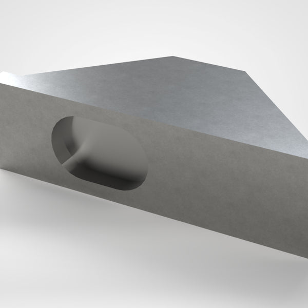 Support plate for counter knife, 90x35x26, version 65, Lindner ID: 210387