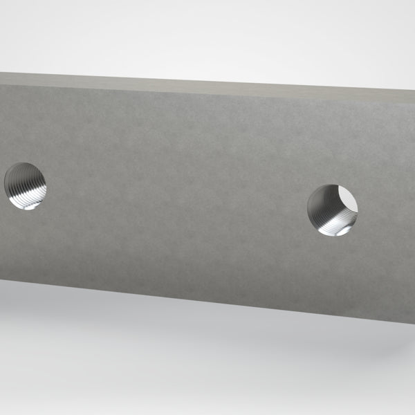 Shredder Knife195x76x38, 2x M20 thread