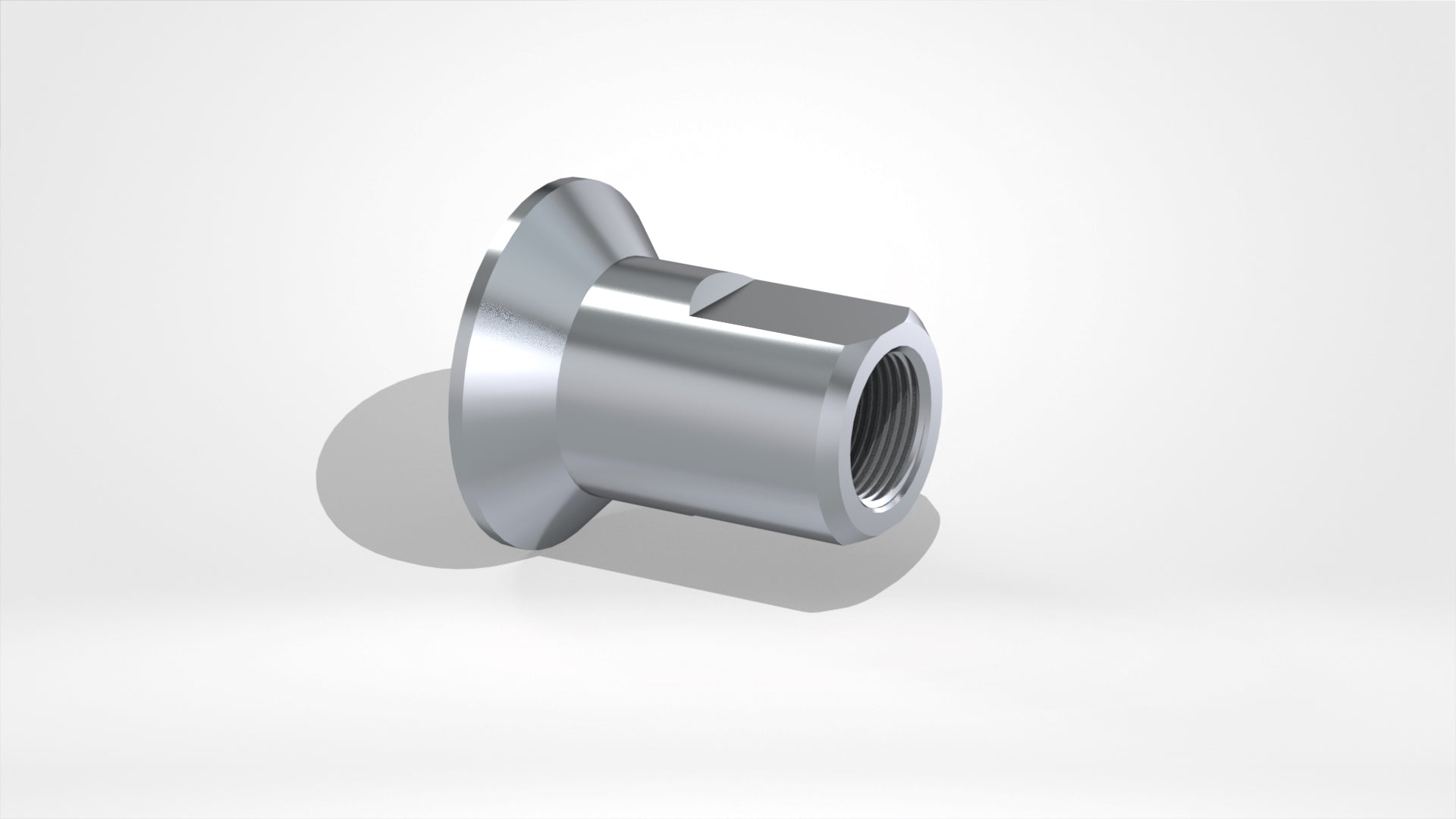 Gewindehülse 72x Ø69,5/Ø45x90°, M30 durchgehend, SW 38, für Rotormesser 145x145, VERGÜTET