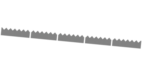 Gegenmesser 5teiliger Satz, 1993x115x25, Zahnschritt 63,8, weichere Härte, für 60er Vecoplan Schneidkrone
