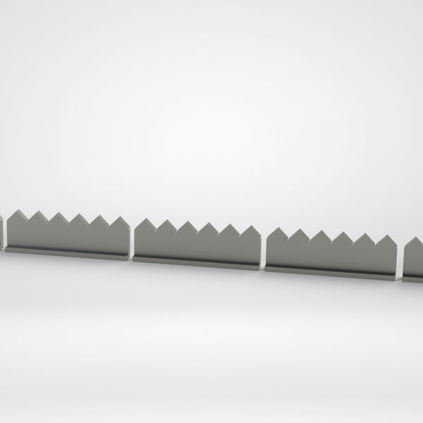 Auflagesatz 5teilig für Gegenmesser, für 60er Schneidkrone, 1993x127x23/43, L-förmig