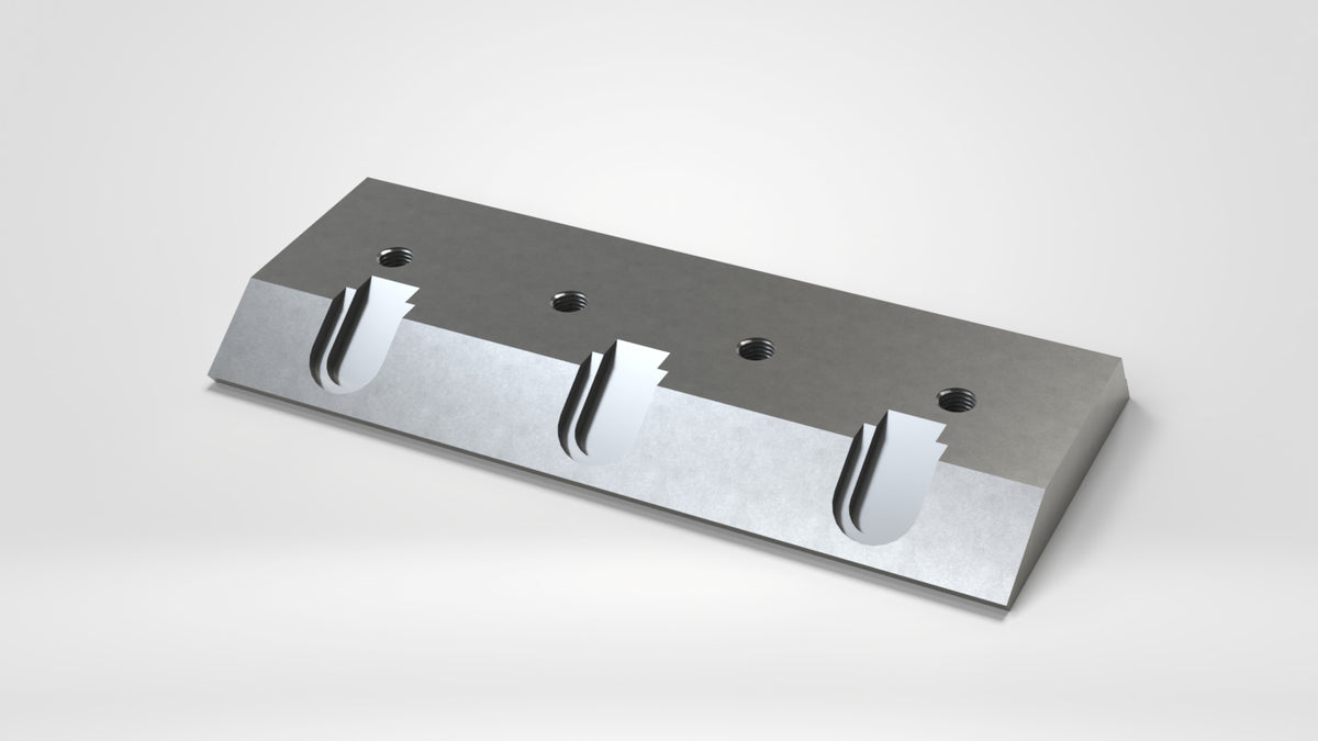 Klemmleiste 414x185x38, 4 x Gewinde M20, für Vecoplan Gegenmesser