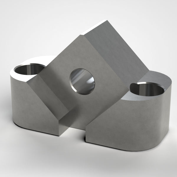 Crown Holder 139x86x69, for 60mm Zeno cutting crown, 2x mounting holes for M16, 1x mounting hole for M20