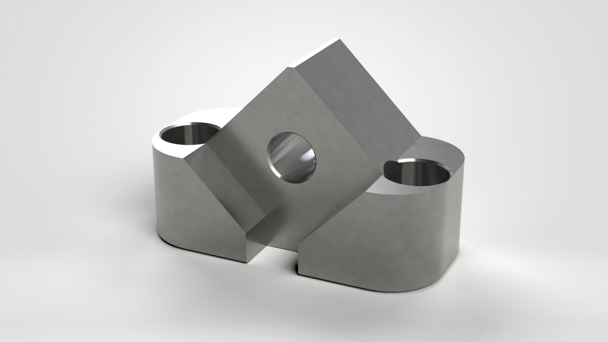 Crown Holder 139x86x69, for 60mm Zeno cutting crown, 2x mounting holes for M16, 1x mounting hole for M20