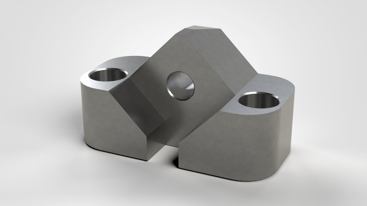 Crown Holder 155x89x79, for 60mm Zeno cutting crown, 2x mounting holes for M16, 1x mounting hole for M20