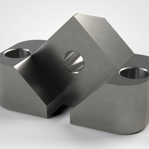 Crown Holder 162x97.5x84, for 70s Zeno cutting crown, 2x mounting holes for M16, 1x mounting hole for M20