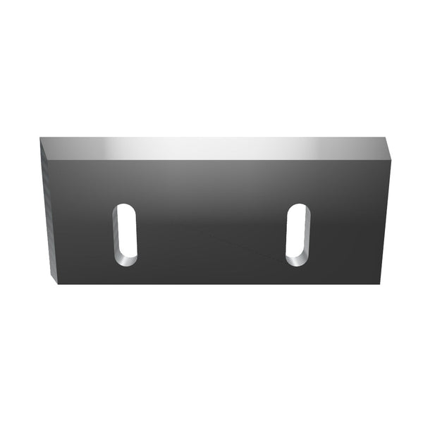 Rotor Knife 210x90x16, 2x oblong hole 40x14, cutting edge 50°/7°, 2x thread M8, left-beveled