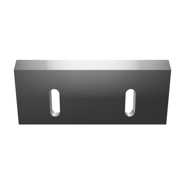 Rotor Knife 210x90x16, 2x oblong hole 40x14, cutting edge 50°/7°, 2x M8 thread, without face bevel