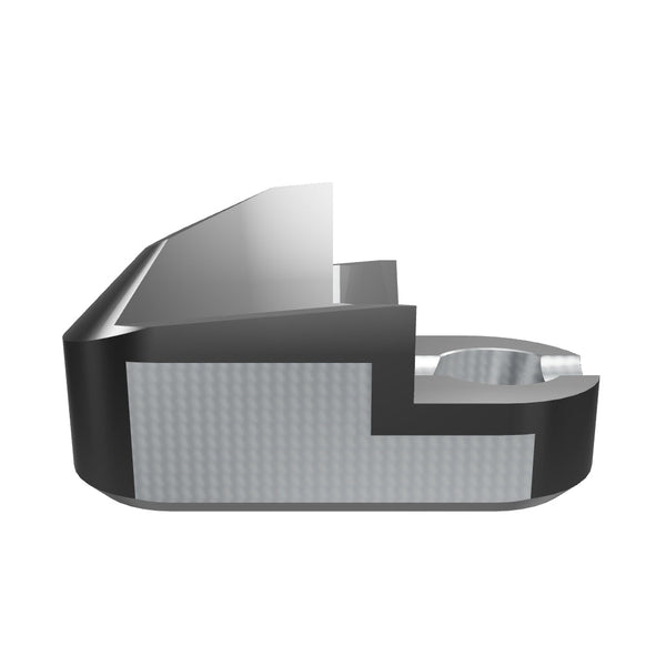 Knife holder Monofix 142x61x80, 1x M12 thread / Ø33 hole, heat-treated tool steel, suitable rotor knife: LNR0043-X1 (beveled side surfaces), suitable cover plate: LNV0060-22
