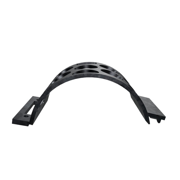 Screen basket, 308mm wide, round perforation Ø100, sheet thickness t=15, wear-resistant steel, Lindner ID: 244523, 254459, 244555