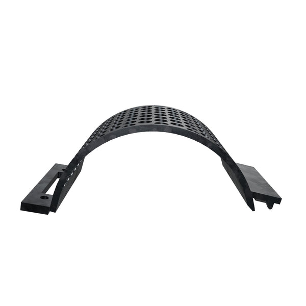 Screen basket, 308mm wide, round perforation Ø30, plate thickness t=15, wear-resistant steel, Lindner ID: 244523, 254459, 244555