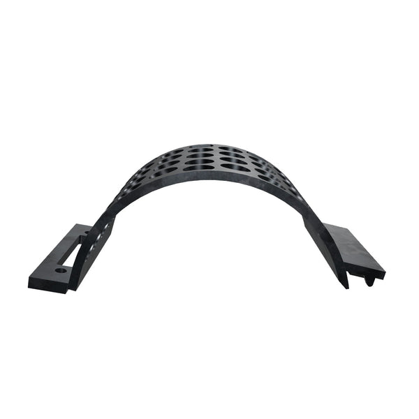 Screen basket, 308mm wide, round perforation Ø60, sheet thickness t=15, wear-resistant steel, Lindner ID: 244523, 254459, 244555