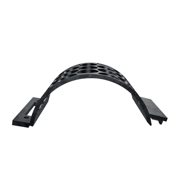 Screen basket, 308mm wide, round perforation Ø80, sheet thickness t=15, wear-resistant steel, Lindner ID: 244523, 254459, 244555