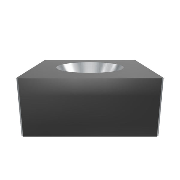 Rotormesser 65X65x28, beidseitige Kegelsenkung, wendbar, Ecken gefast, Lindner ID: 41597