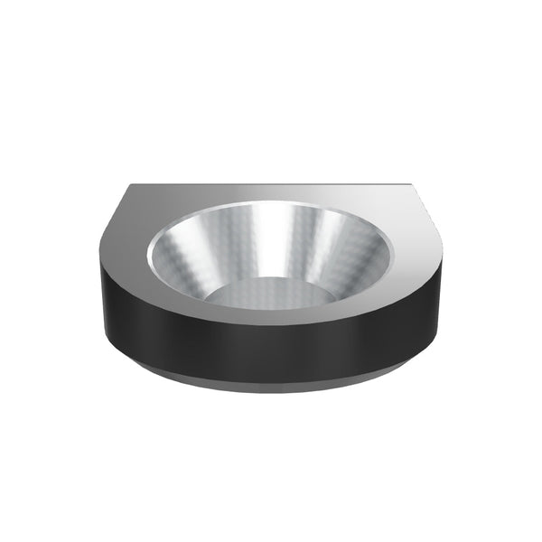 Cover plate low 60x55.5x24, 60° countersink Ø26/Ø41, 2x M6 mounting / 2x Ø5, tempered tool steel, Lindner