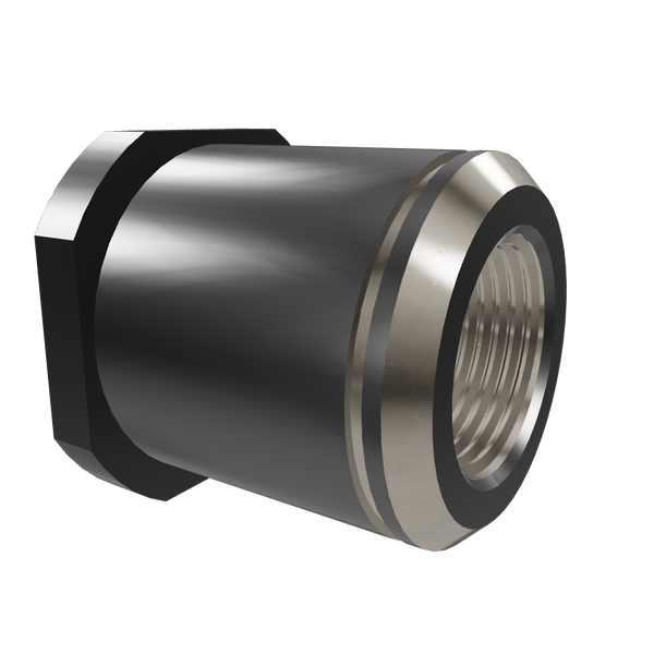 Threaded Sleeve S40x3 for adjusting screw, with special thread and undercut for sealing ring, Lindner ID: 41602