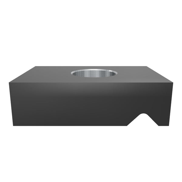 Klemmteil, 105x70x30, Senkbohrung, Keilnut 90°, 1x Stufebohrung Ø35/Ø22, Lindner ID: 176091