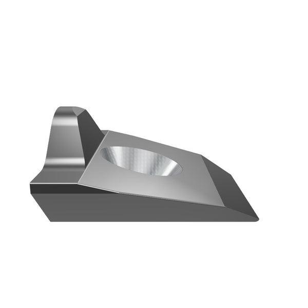 Knife clamping block 118x109x56, 3x M8 thread, 2x Ø5 hole, 1x countersunk hole in center Ø34/60°, Lindner ID: 19550
