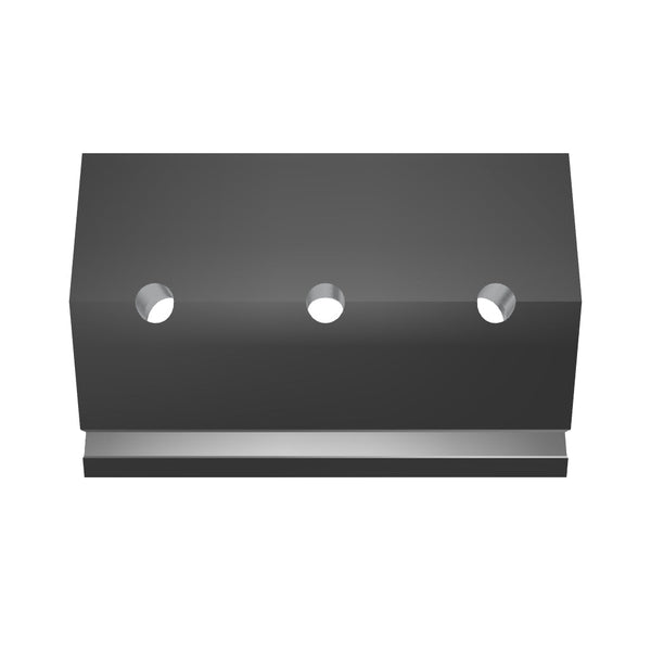 Clamping plate 344.5x224.3x60, for counter knife, armored, 3x countersunk hole Ø26/Ø40, 1x thread M16, Lindner ID: 33951