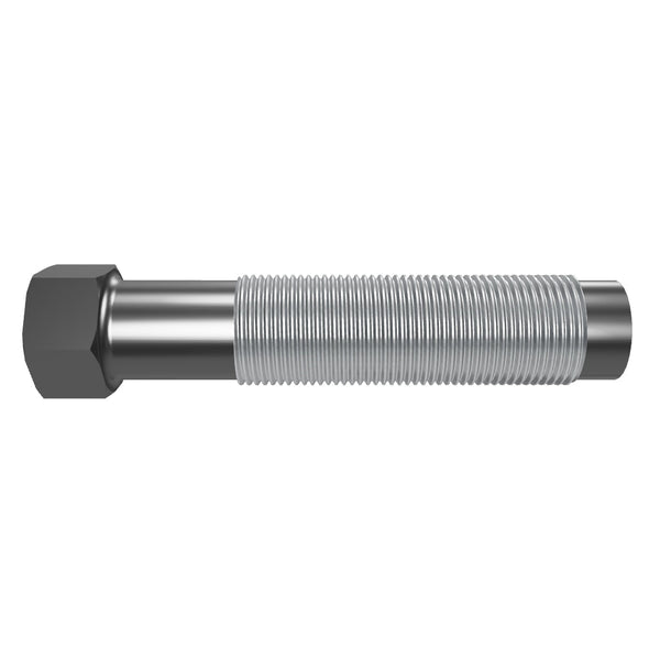 Adjusting screw M42, fine thread with stepped shaft tip, length 216