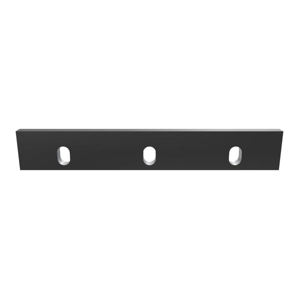 Statormesser 459x70x20, 3x Langloch 34x22, Schneide 90°, 2x Gewinde M12, 1° Stirnschrägen
